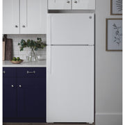 GE 28-inch, 15.6 cu. ft. Top-Freezer Refrigerator GTE16GTNRWW