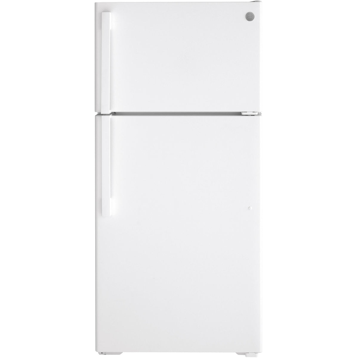 GE 28-inch, 15.6 cu.ft. Freestanding Top-Freezer Refrigerator with ClimateKeeper™ GTE16DTNRWW