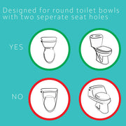 Deco Essentials Non-Electric Single Nozzle Toilet Seat Bidet for Standard 15/16"