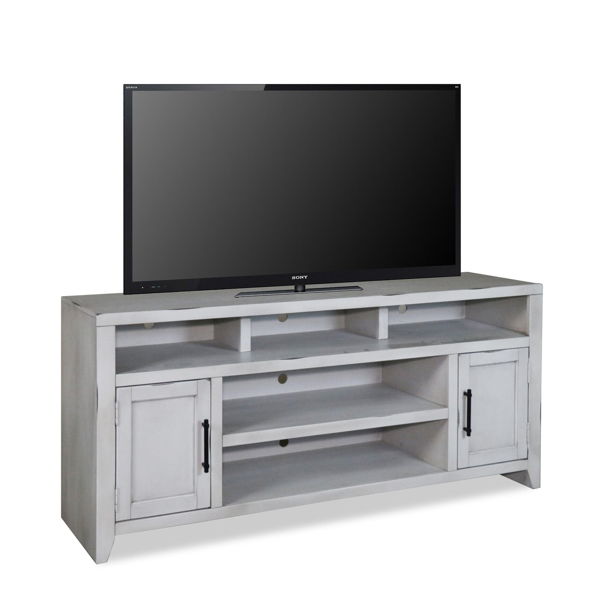 Legends Home Urban Flat TV Stand with Cable Management UF1209.HWT