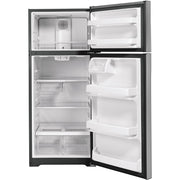 GE 28-inch, 17.5 cu.ft. Freestanding Top Freezer Refrigerator with LED Lighting GTS18GSNRSS