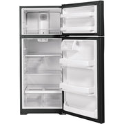 GE 28-inch, 17.5 cu.ft. Freestanding Top Freezer Refrigerator with LED Lighting GTS18GTNRBB