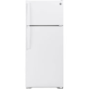 GE 28-inch, 17.5 cu.ft. Freestanding Top Freezer Refrigerator with LED Lighting GTS18GTNRWW