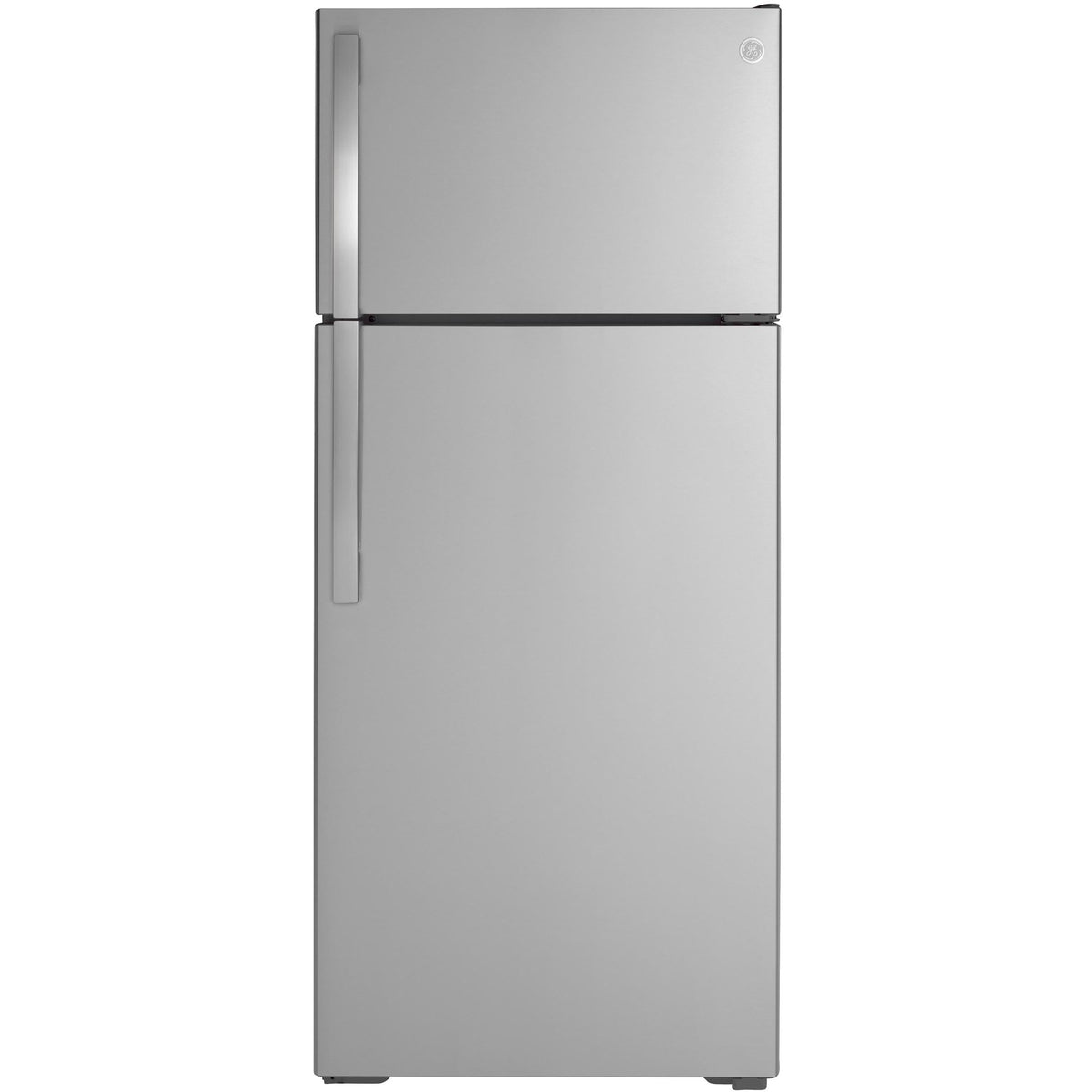 GE 28-inch, 17.5 cu. ft. Top Freezer Refrigerator with Icemaker GIE18GSNRSS
