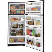 Hotpoint 28-inch, 17.5 cu.ft. Freestanding Top Freezer Refrigerator HPS18BTNRBB