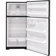 Hotpoint 28-inch, 15.6 cu.ft. Freestanding Top Freezer Refrigerator HPS16BTNRBB