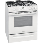 Frigidaire 30-inch Freestanding Gas Range with Ready-Select® Controls FFGH3054UW