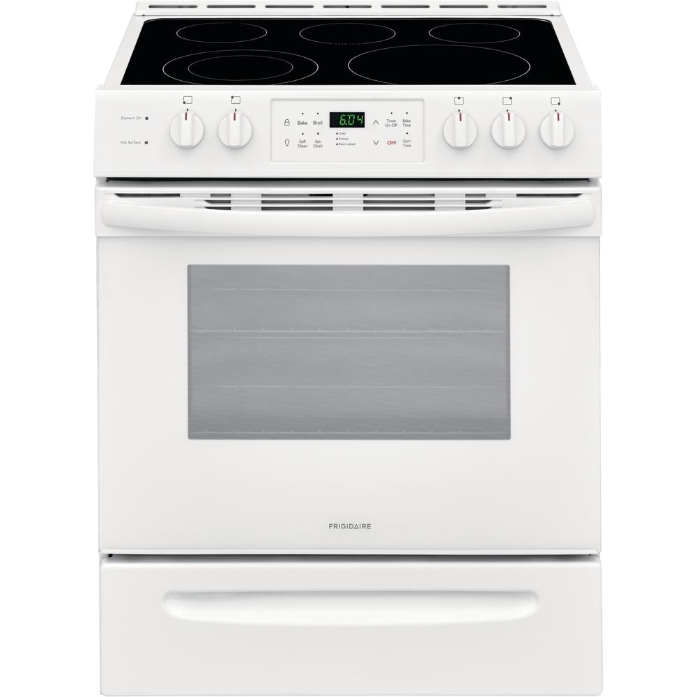Frigidaire 30-inch Freestanding Electric Range with Ready-Select® Controls FFEH3054UW