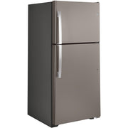 GE 33-inch, 21.9 cu.ft. Freestanding Top Freezer Refrigerator with Upfront Fresh Food Temperature Controls GTS22KMNRES