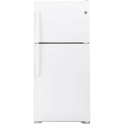 GE 33-inch, 21.9 cu.ft. Freestanding Top Freezer Refrigerator with Upfront Fresh Food Temperature Controls GTS22KGNRWW