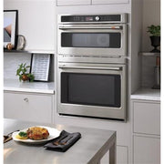 Café 30-inch Built-in Combination Double Wall Oven with Advantium® Technology CTC912P2NS1