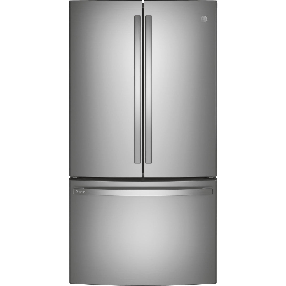 GE Profile 36-inch, 23.1 cu. ft. Counter-Depth French 3-Door Refrigerator with Interior Ice Maker PWE23KYNFS