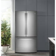 GE Profile 36-inch, 23.1 cu. ft. Counter-Depth French 3-Door Refrigerator with Interior Ice Maker PWE23KYNFS