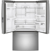 GE Profile 36-inch, 23.1 cu. ft. Counter-Depth French 3-Door Refrigerator with Interior Ice Maker PWE23KYNFS