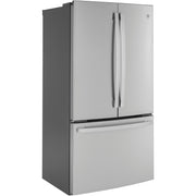 GE 36-inch, 23.1 cu.ft. Counter-Depth French 3-Door Refrigerator with Interior Ice Maker GWE23GYNFS