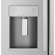 GE 36-inch, 22.1 cu.ft. Counter-Depth French 3-Door Refrigerator with external water and ice dispensing system GYE22GYNFS