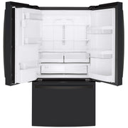 GE 36-inch, 22.1 cu.ft. Counter-Depth French 3-Door Refrigerator with external water and ice dispensing system GYE22GENDS