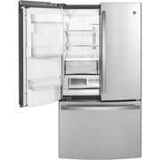 GE Profile 36-inch, 22.1 cu.ft. Counter-Depth French 3-Door Refrigerator with External Water and Ice Dispensing System PYD22KYNFS