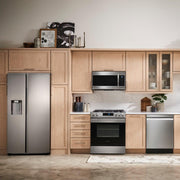 Samsung 36-inch, 22 cu.ft. Counter-Depth Side-by-Side Refrigerator with External Water and Ice Dispensing System RS22T5201SR/AA