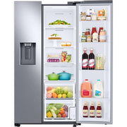 Samsung 36-inch, 22 cu.ft. Counter-Depth Side-by-Side Refrigerator with External Water and Ice Dispensing System RS22T5201SR/AA