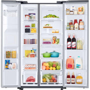 Samsung 36-inch, 27.4 cu.ft. Freestanding Side-by-Side Refrigerator with External Water and Ice Dispensing System RS27T5200SR/AA