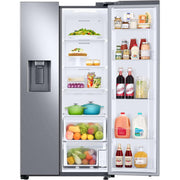 Samsung 36-inch, 27.4 cu.ft. Freestanding Side-by-Side Refrigerator with External Water and Ice Dispensing System RS27T5200SR/AA