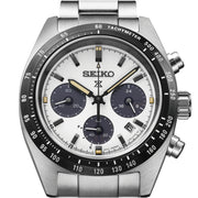 Seiko Prospex Speedtimer Men's 39mm Bracelet Watch - White Dial