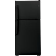 GE 30-inch, 19.2 cu. ft. Top Freezer Refrigerator with edge-to-edge glass shelves GTE19JTNRBB