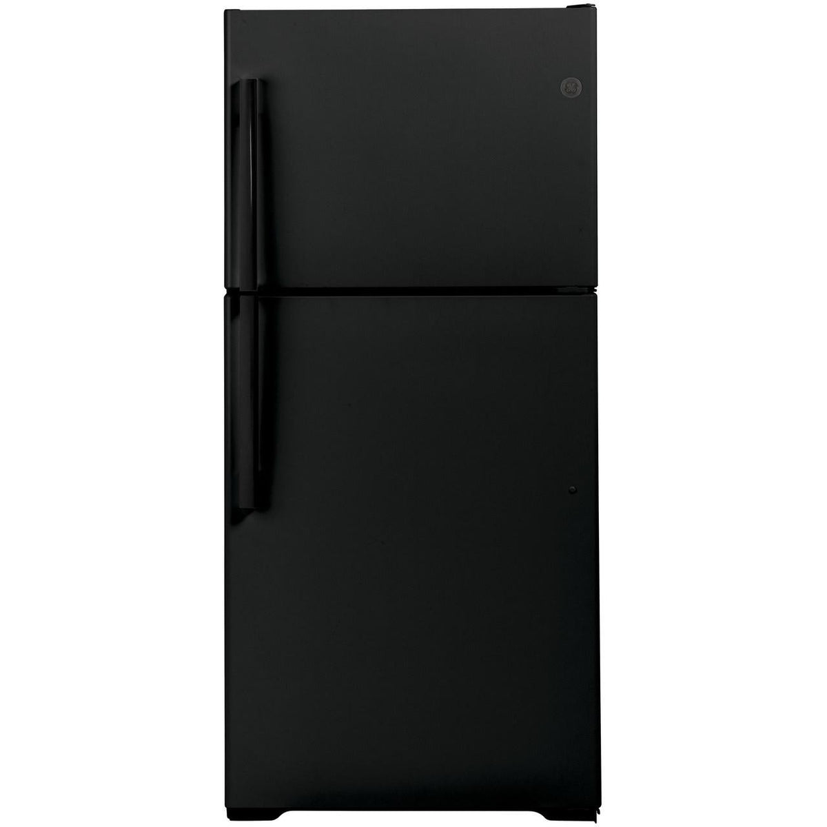 GE 30-inch, 19.2 cu. ft. Top Freezer Refrigerator with edge-to-edge glass shelves GTE19JTNRBB