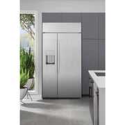GE Profile 42-inch, 24.5 cu. ft. Side-by-Side Refrigerator with Dispenser PSB42YSNSS