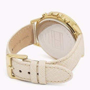 Tommy Hilfiger Carly Women's 30mm Quartz Beige Strap Watch - Champagne Dial