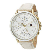 Tommy Hilfiger Carly Women's 30mm Quartz Beige Strap Watch - Champagne Dial