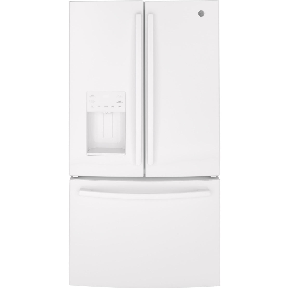 GE 36-inch, 25.6 cu. ft. French 3-Door Refrigerator GFE26JGMWW