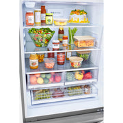 LG 33-inch, 26 cu. ft. Bottom Freezer Refrigerator with Door Cooling+ LRDCS2603S