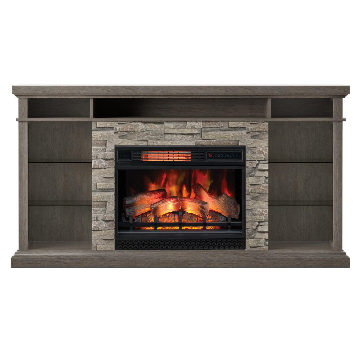 Twin-Star International Ellistone 28MM778-B523 TV Stand with Electric Fireplace