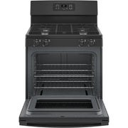 GE 30-inch Freestanding Gas Range with Precise Simmer Burner JGBS61DPBB