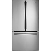 GE 36-inch, 27 cu. ft. French 3-Door Refrigerator with Internal Water Dispenser GNE27JYMFS
