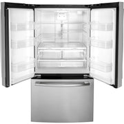 GE 36-inch, 27 cu. ft. French 3-Door Refrigerator with Internal Water Dispenser GNE27JYMFS