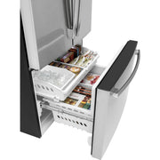 GE 36-inch, 27 cu. ft. French 3-Door Refrigerator with Internal Water Dispenser GNE27JYMFS