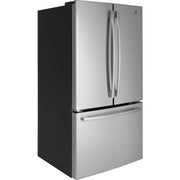 GE 36-inch, 27 cu. ft. French 3-Door Refrigerator with Internal Water Dispenser GNE27JYMFS