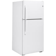 GE 30-inch, 19.2 cu. ft. Top Freezer Refrigerator with edge-to-edge glass shelves GTE19JTNRWW