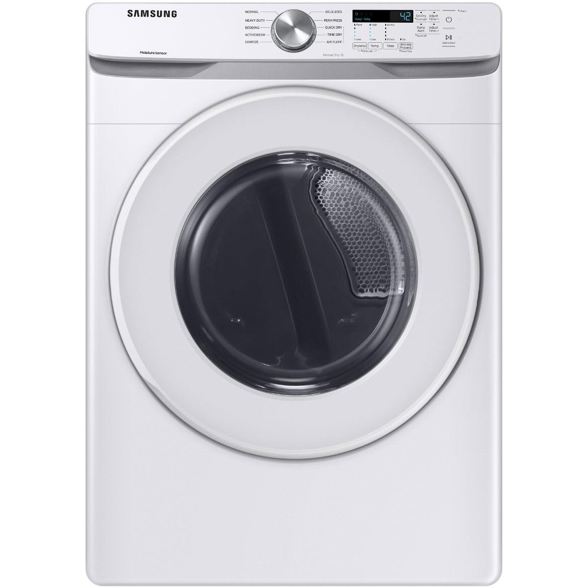 Samsung 7.5 cu.ft. Electric Dryer with Smart Care DVE45T6000W/A3
