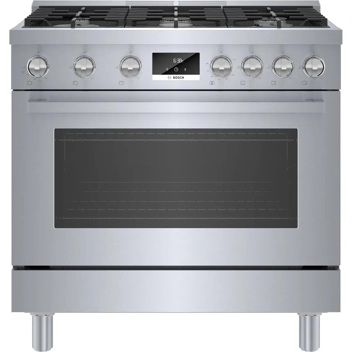 Bosch 36-inch Freestanding Gas Range with Convection Technology HGS8655UC