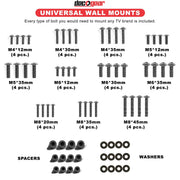 Deco Mount 37" - 70" TV Wall Mount Bracket with Tilt Function, Universal Mounting Hardware