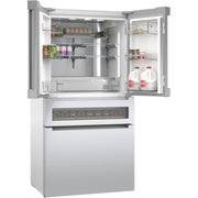 Bosch 36-inch, 20.5 cu.ft. Counter Depth French 4-Door Refrigerator with FlexBar™ B36CL81ENG