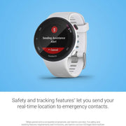 Garmin Forerunner 45S GPS Heart Rate Monitor Running Smartwatch, White - Refurbished