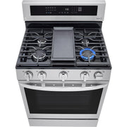 LG 30-inch Freestanding Gas Range with True Convection Technology LRGL5825F