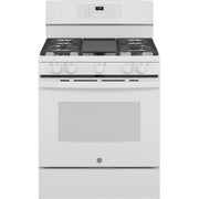 GE 30-inch Freestanding Gas Range with Convection Technology JGB735DPWW