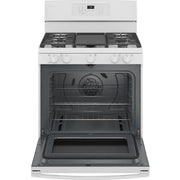 GE 30-inch Freestanding Gas Range with Convection Technology JGB735DPWW