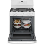 GE 30-inch Freestanding Gas Range with Convection Technology JGB735DPWW